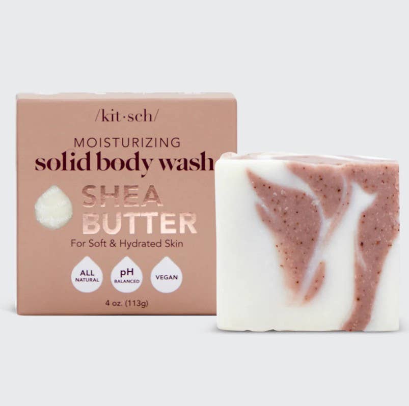 NR KITSCH SHEA BUTTER EXFOLIATING BODY WASH BAR