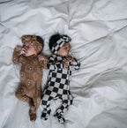 NR PIP + PHEE CHARCOAL CHECKS SLEEPER