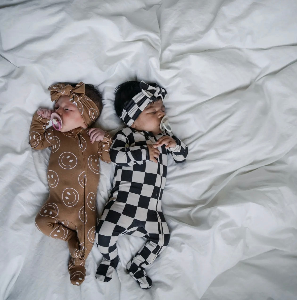 NR PIP + PHEE CHARCOAL CHECKS SLEEPER