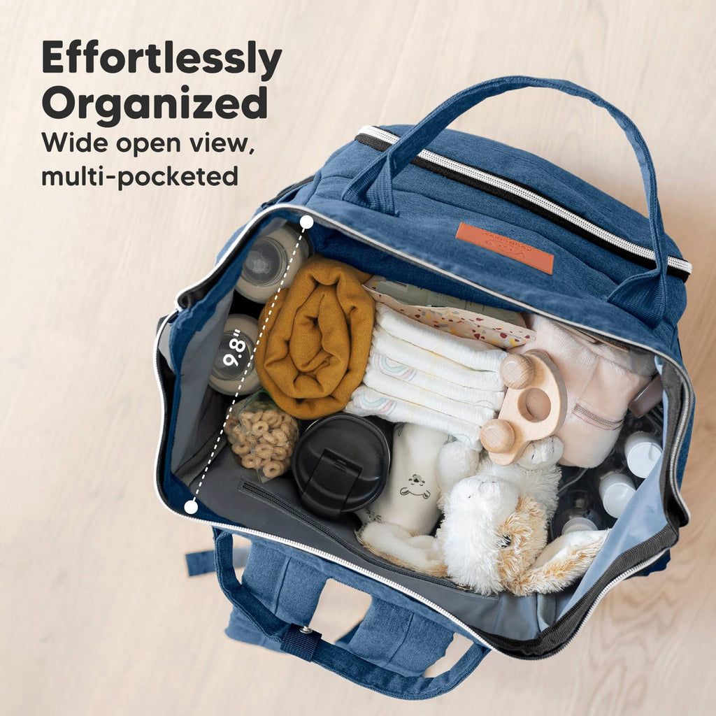 NR KEABABIES DIAPER BAG BACK PACK | STEEL BLUE