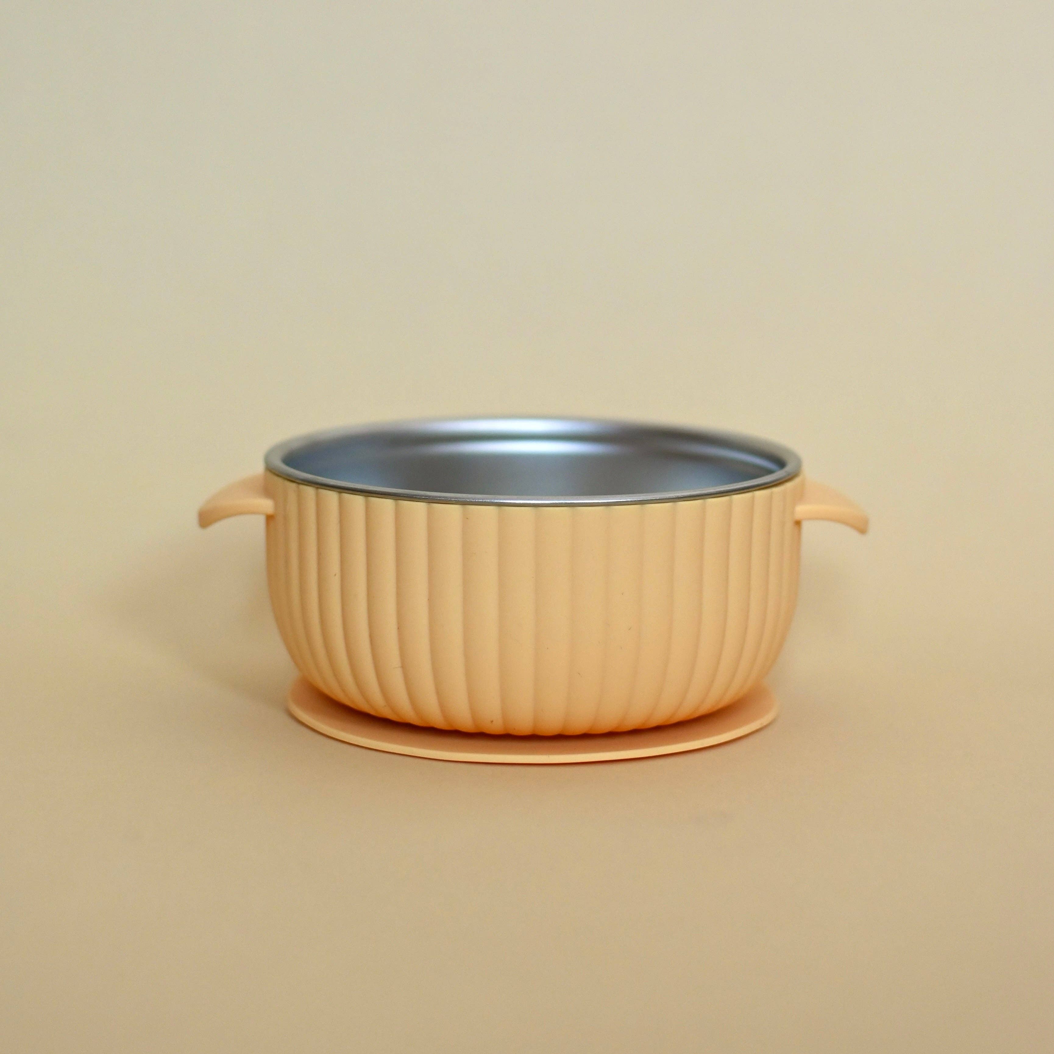 NR MINIKA STAINLESS & SILICONE BOWL | SUNSET