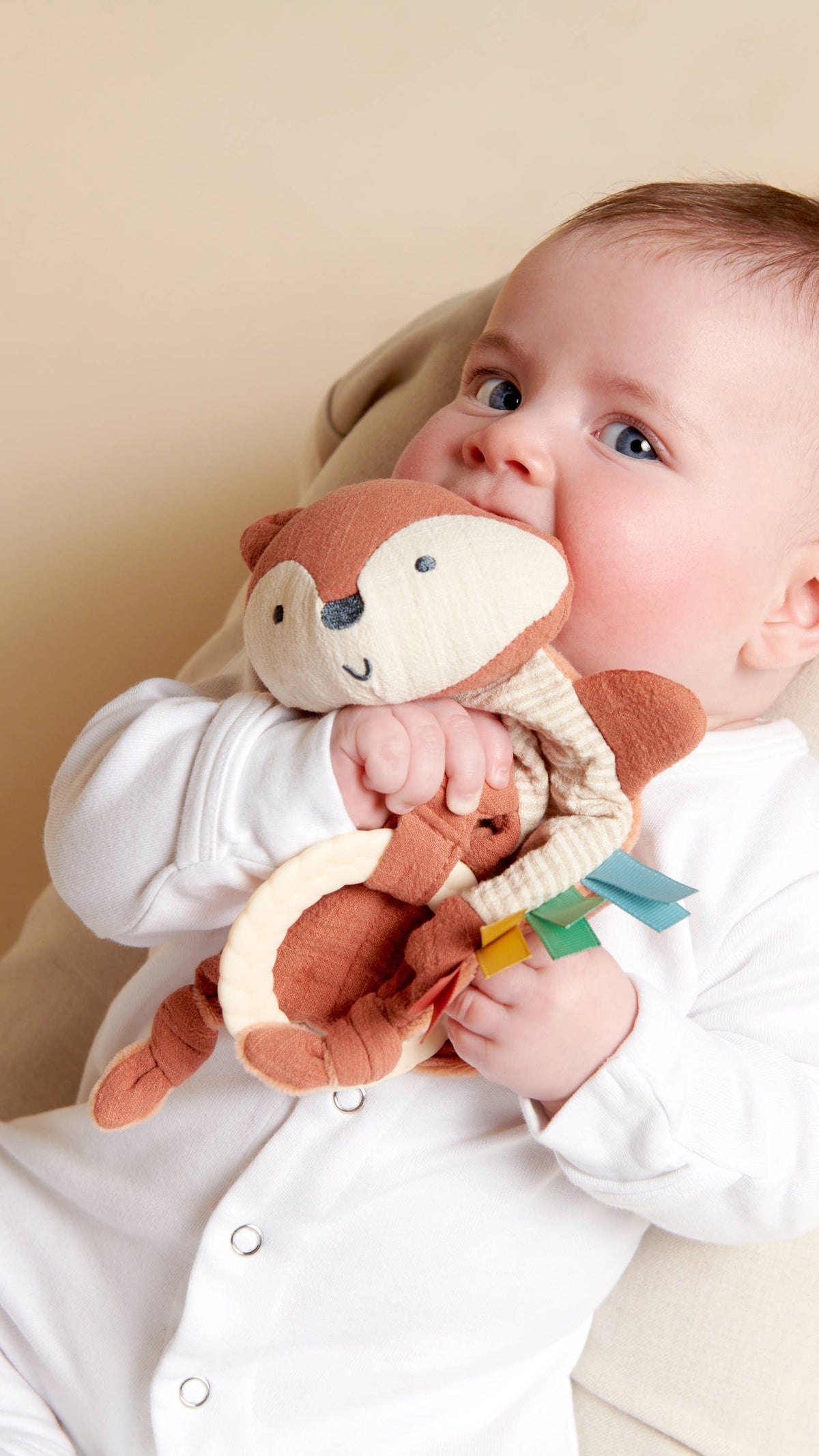 NR BITZY CRINKLE SENSORY TOY TEETHER | MALLARD