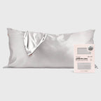 NR KITSCH KING SATIN PILLOWCASE | SILVER