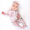 NR BELAN J FOOTED ZIPPER SLEEPER | FLORAL BLISS