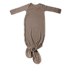 NR COPPER PEARL KNOTTED SLEEP GOWN | GOBI LIGHT BROWN
