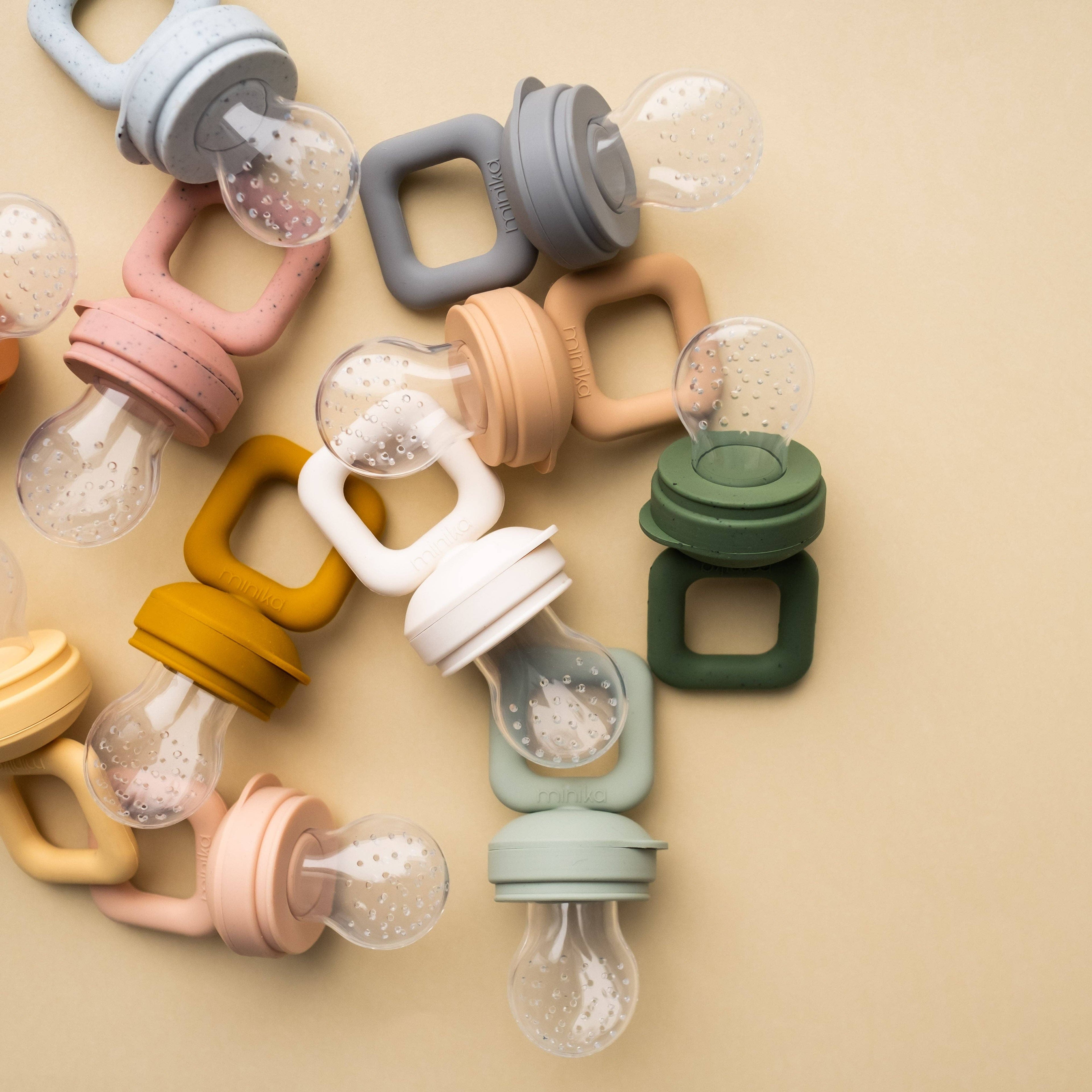 NR SILICONE FEEDER TEETHER | BLUSH MINIKA