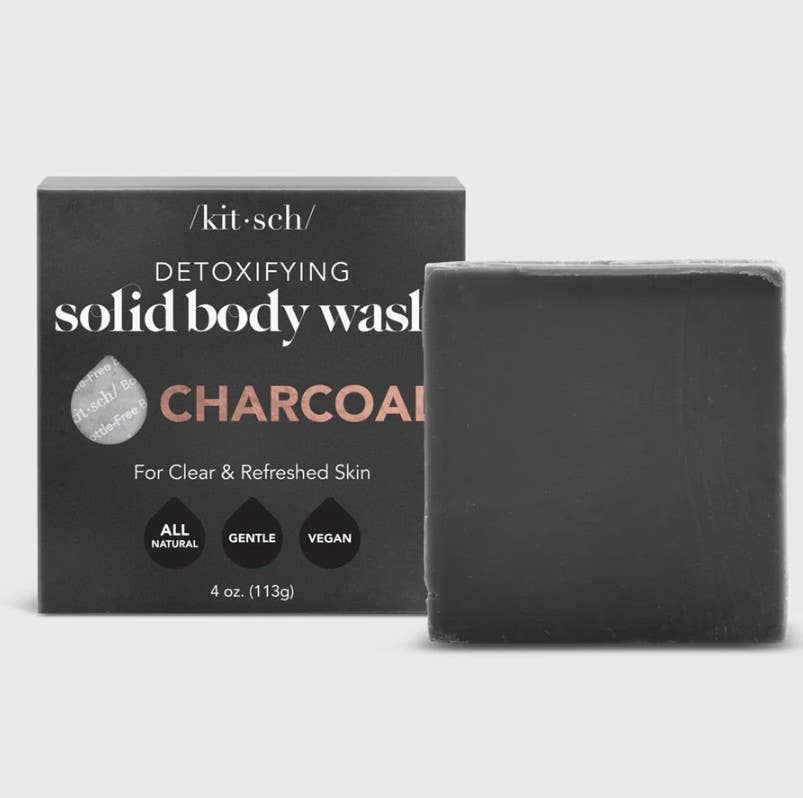 NR KITSCH CHARCOAL DETOXIFYING SOLID BODY WASH BAR