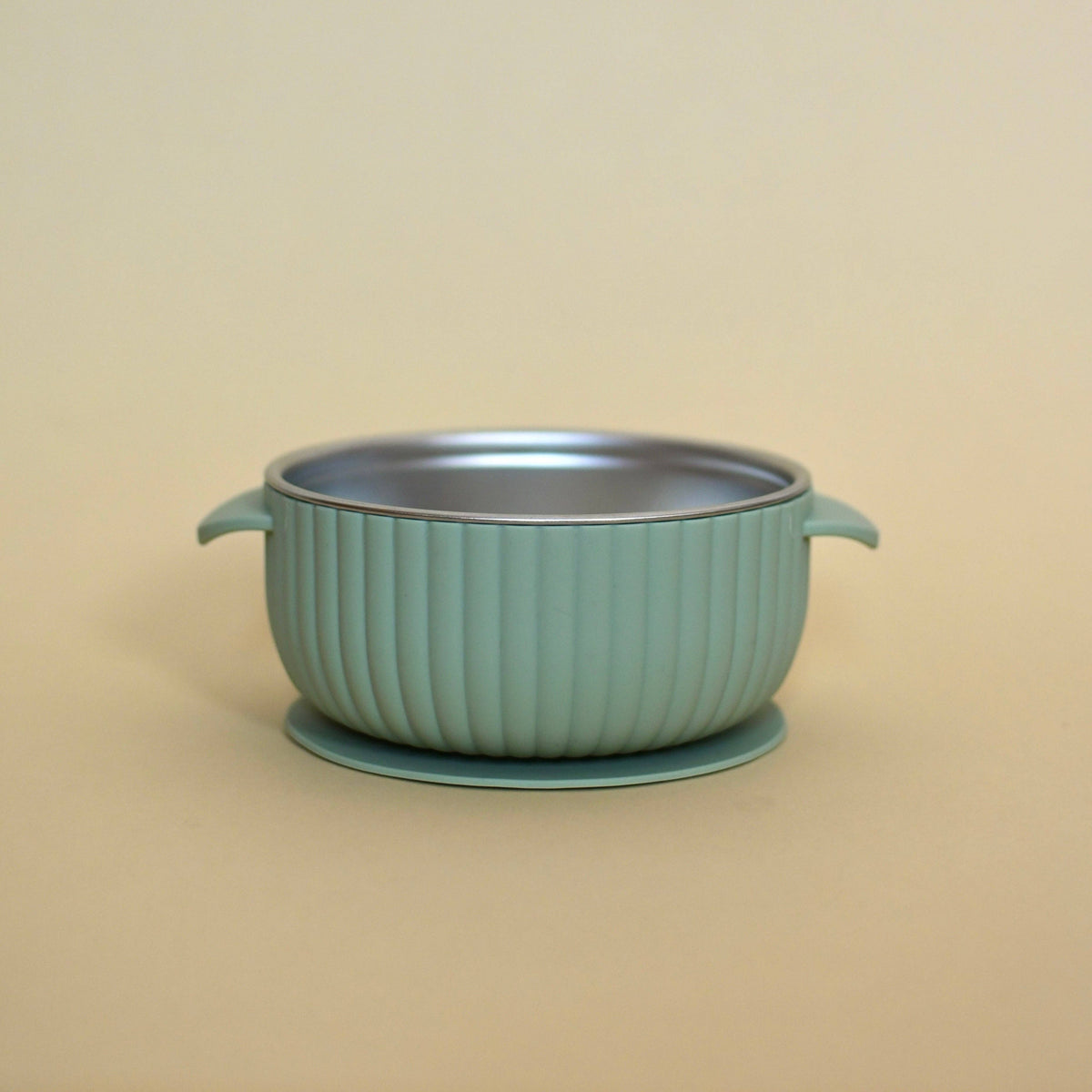 NR MINIKA STAINLESS & SILICONE BOWL | SAGE