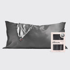 NR KITSCH KING SATIN PILLOWCASE | CHARCOAL