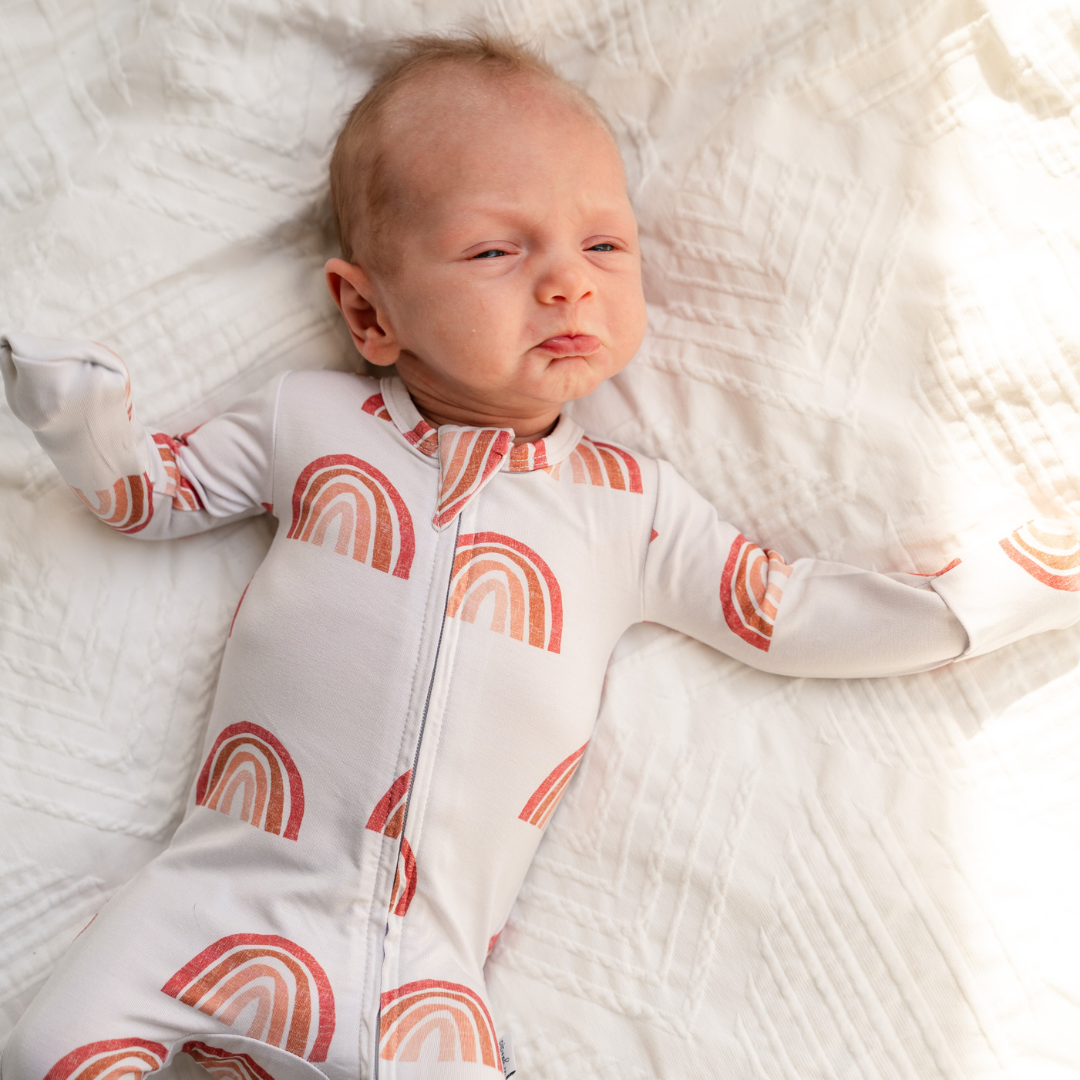 NR PIP + PHEE BAMBOO FOOTED SLEEPER | SANDSTONE | NEWBORN