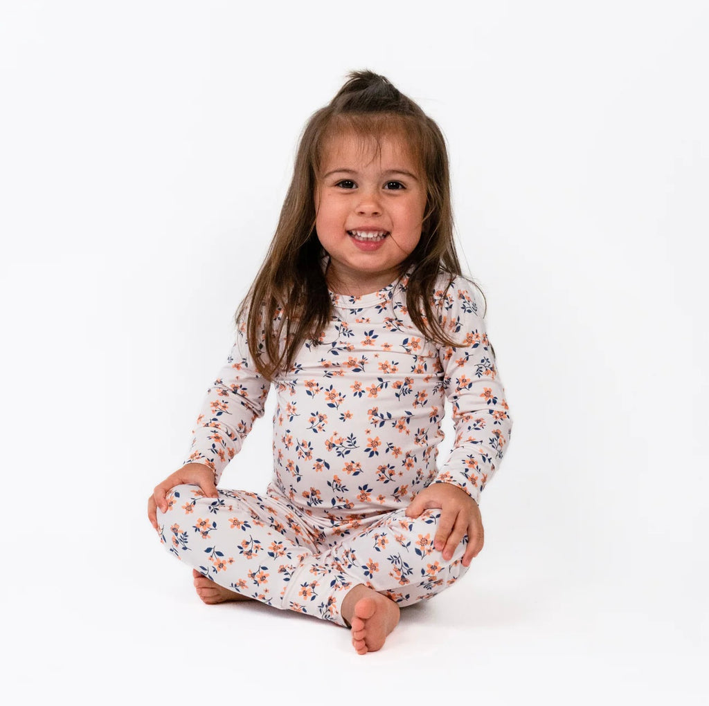 NR BELAN J | LONG SLEEVE PJ SET | PEACHY BLOSSUM