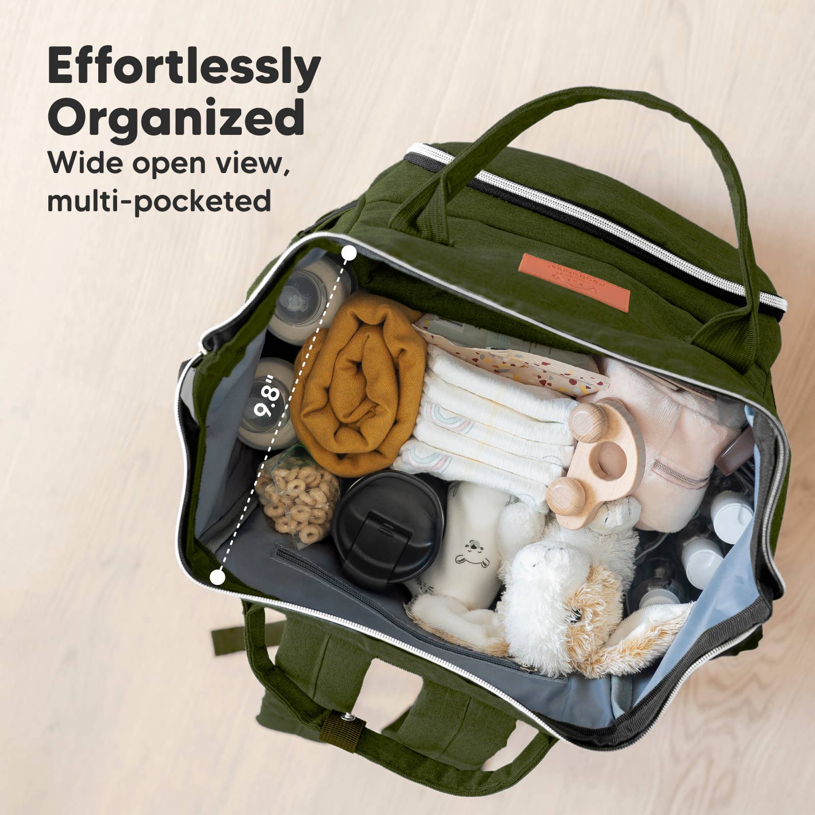 NR KEABABIES DIAPER BAG BACK PACK | OLIVE
