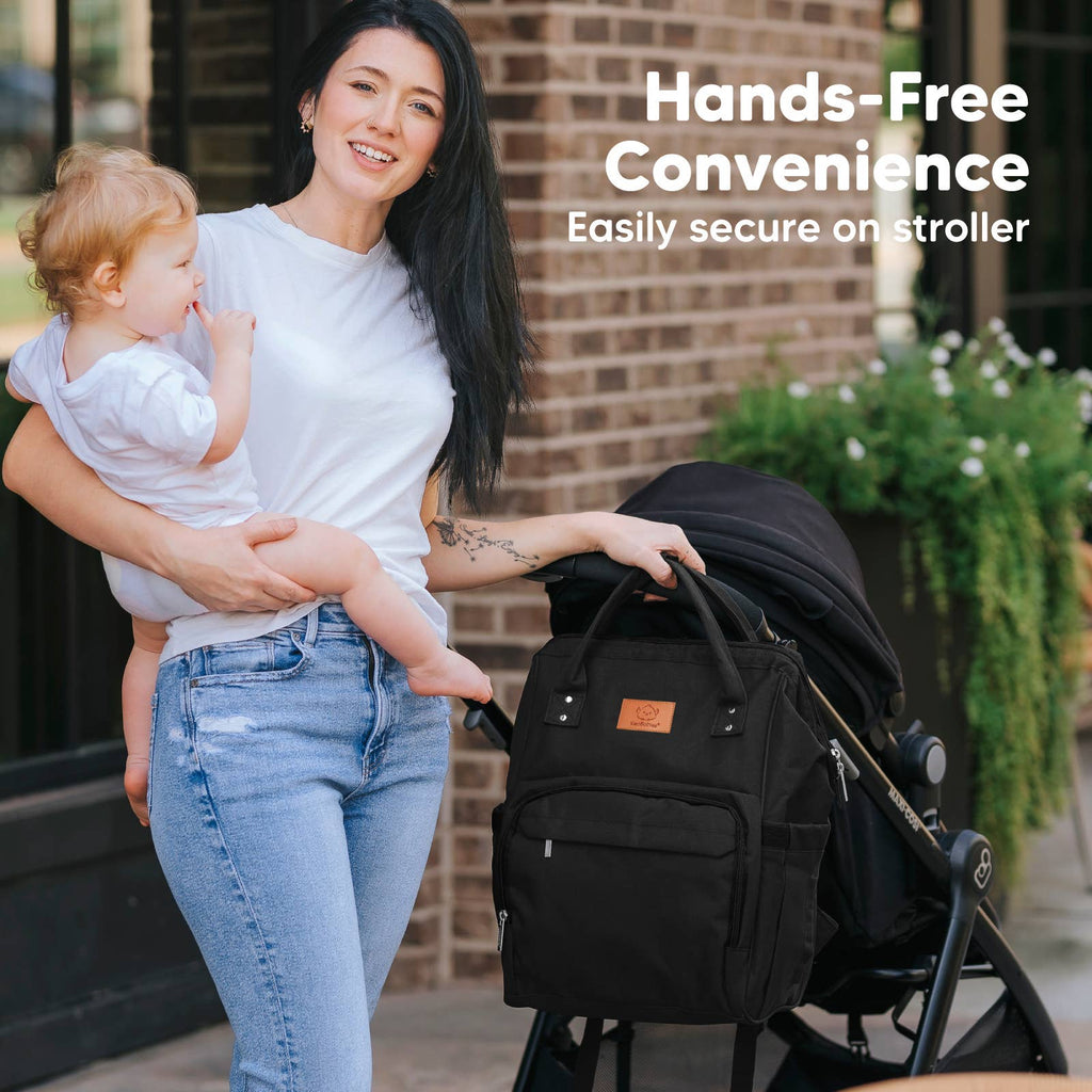NR KEABABIES DIAPER BAG BACK PACK | TRENDY BLACK