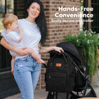 NR KEABABIES DIAPER BAG BACK PACK | TRENDY BLACK