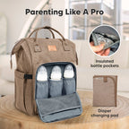 NR KEABABIES DIAPER BAG BACK PACK | COFFEE