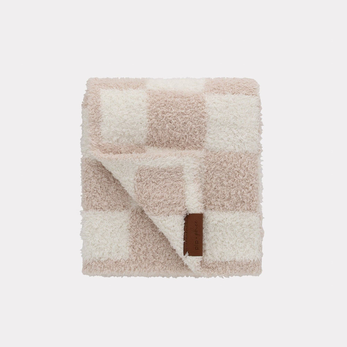 NR PIP PHEE TODDLER PLUSH BLANKET | PINK CHECK