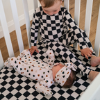 NR PIP + PHEE BAMBOO FOOTED SLEEPER | CARAMEL SMILEYS