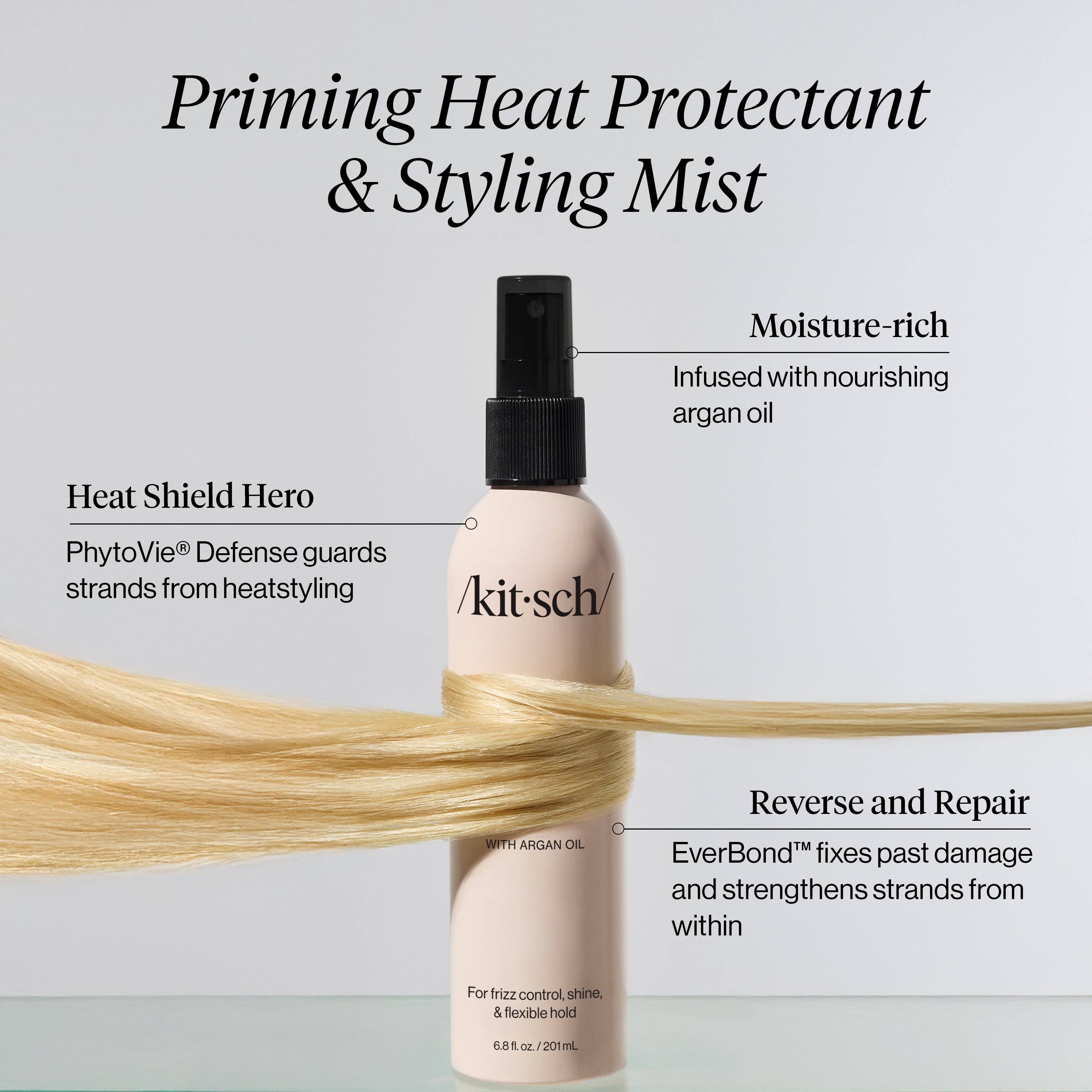 NR KITSCH PRIMING ARGAN OIL HEAT PROTECTANT AND STYLING MIST