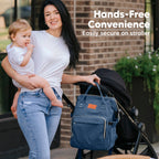 NR KEABABIES DIAPER BAG BACK PACK | STEEL BLUE