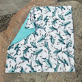 NR GG MINKY CARSEAT BLANKY | SHARKS