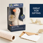 NR BITZY PAL NATURAL PACIFIER PLUSH | GOOSE