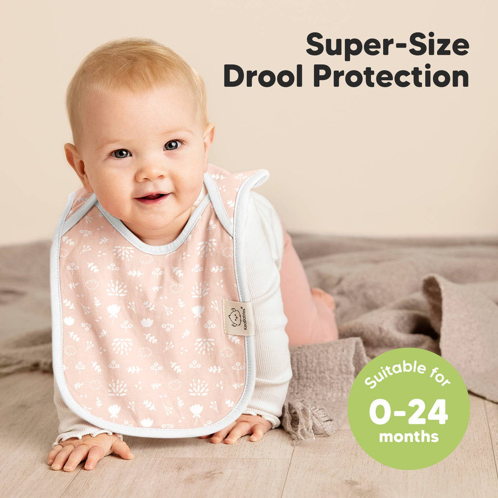 NR KEABABIES 8-PACK HALLO DROOL BIBS | FLEUR