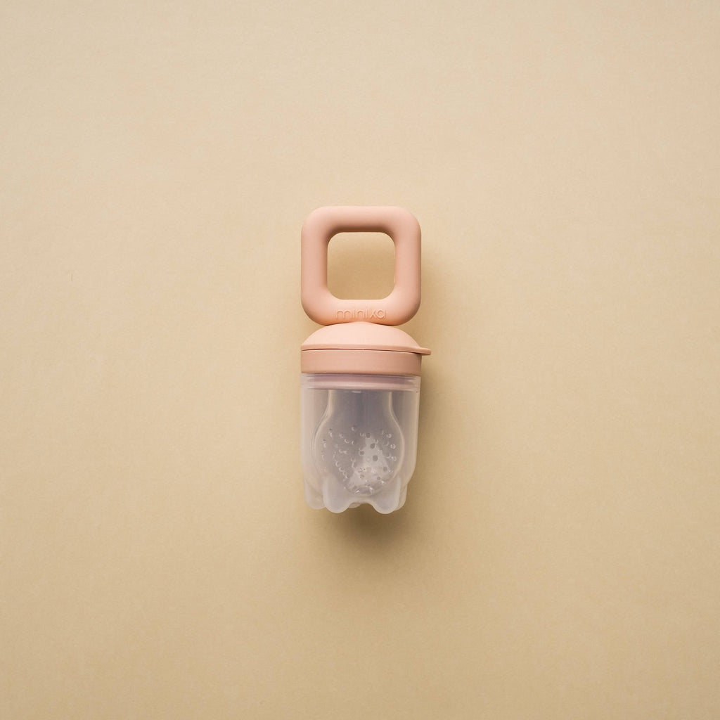 NR SILICONE FEEDER TEETHER | BLUSH MINIKA